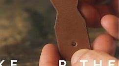 How to Make a Handmade Leather Key Clip in 60 Seconds!