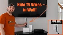 How to Hide TV Wires Inside Wall the Right Way! (Harder Than I Expected!)
