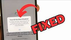 Fix Face ID has been disabled On iPhone !! How to fix iPhone showing error Face ID has been Disabled