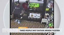 Arvada police searching for two men after triple shooting at a 7-Eleven