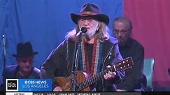 Country music legend Willie Nelson celebrates 90th birthday at Hollywood Bowl