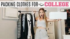 HOW TO PACK YOUR CLOSET FOR COLLEGE! WHAT TO & NOT TO BRING!