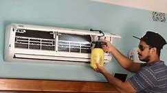 How to Clean an Air Conditioner - Servicing AC at Home Without removing front cover of indoor unit.
