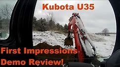 Kubota u35 Demo review