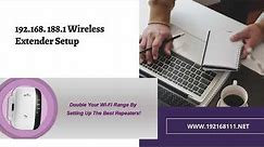 How to Setup 192.168.188.1 Wireless Extender Setup To Manage Your Wifi Range!