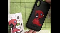 Airbrushing Deadpool onto my Phone Case