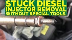 Stuck Diesel Injector Removal & Refit Without Special Tools on Volvo D5.
