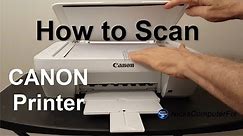 How to Scan from Printer to Computer - CANON PIXMA MG2522 Printer Scanner