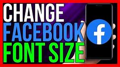 How to Change Facebook Font Size on iPhone