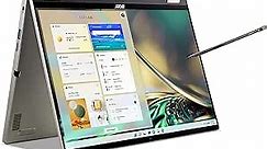 Acer Spin 5 Intel Evo Convertible Laptop | 14" 2560 x 1600 IPS Touch (425nit & 100% sRGB) | Intel Core i7-1260P | 16GB LPDDR5 | 1TB SSD | Killer WiFi 6E | Active Stylus | Windows 11 | SP514-51N-70LZ