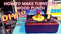 DIY How To Make A Turntable Wood Plinth For RCA Victor RP168