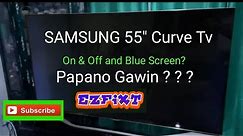 How to fix Samsung 55" Curve Tv with bootloop & Blue Screen Issue.