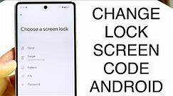 How To Change Pin/Password On Android! (2023)