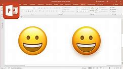 How to create iPhone Smiley Face Emoji 😀 in Microsoft PowerPoint (Tutorial)