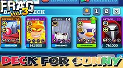 FRAG Pro Shooter Vol.3 - Deck for Sunny Frag😍Gameplay🔥(iOS,Android)