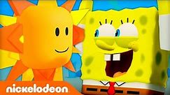 SpongeBob's "BEST DAY EVER" In A Video Game World 🎮 | Nickelodeon Cartoon Universe