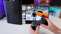 PS3 Super Slim On Portable 16" Display | POV Gameplay Test |
