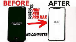 How to Unlock Disabled iPhone 12/12 Pro/12 Mini without COMPUTER, or iTunes