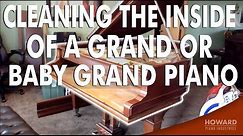 Cleaning the Inside of a Grand Piano I HOWARD PIANO INDUSTRIES