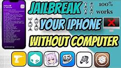 How to Jailbreak your iphone 2024! Without computer on 6,6s,6s+,7,7+,8,8+,X,Xs,Xr . Ios 15-15.8