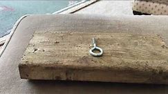 How to put a hook in a bit of wood? An easy way to screw in a screwable hook in to wood