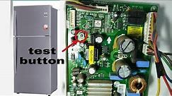 lg refrigerator test mode and reset button