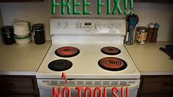 How to fix an electric stove burner for free! Hotpoint GE stove/range diagnosis and quick fix