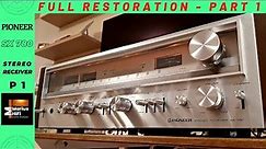 FULL Restoration Of a Vintage Stereo Receiver | Pioneer SX 780 | Part 1