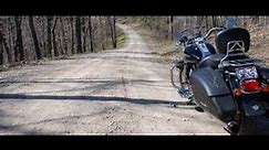 Riding a 900 lb. Harley in gravel or dirt is stupid...