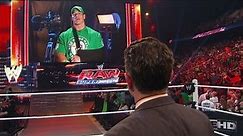 John Cena updates the WWE Universe on his medical condition: Raw, May 7, 2012