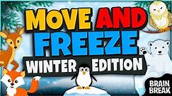 Move and Freeze - Winter Edition | Winter Brain Break | Freeze Dance Games For Kids | GoNoodle