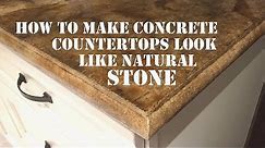 How to Make Concrete Countertops Look like Natural Stone - Icoat Review