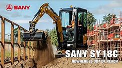 SANY SY18C Mini Excavator - Features & Benefits