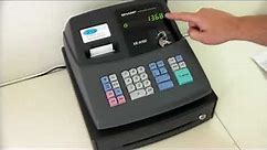 How To Use The Sharp XE-A106 / XEA106 / XEA 106 Cash Register