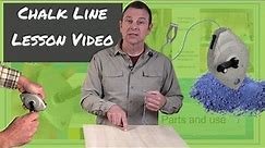 A training lesson about the construction Chalk Line and how to use it - TEACH Construction Series.