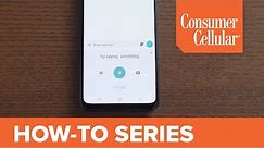 Samsung Galaxy A10e: Using the Talk to Text Feature (9 of 16) | Consumer Cellular