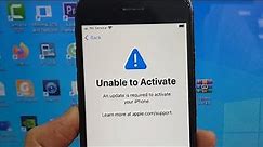 Unable to Activate iPhone 7 iOS 14.6