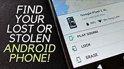 Find you lost or stolen android phone! Using Google's FIND MY DEVICE!