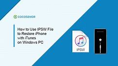 How to Use IPSW File to Restore iPhone with iTunes on Windows PC