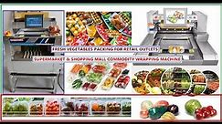 Vegetables packing machine | Vegetable retail packing ideas | Vegetables Packing for Supermarket