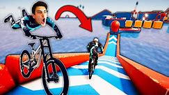EXTREME BIKE OBSTACLE COURSE?! *BIKEOUT* (Descenders)