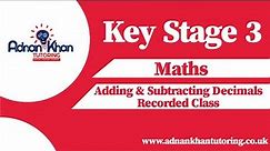 KEY STAGE 3 - Maths - Sequences & Dividing by Decimals