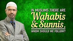 In Muslims there are Wahabis and Sunnis. Whom should we follow - Dr Zakir Naik - video Dailymotion