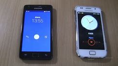 Samsung Galaxy S2 android 7+S1 White Double Ringing alarms at the Same Time