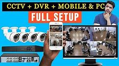 How to Remote View H.264 DVR || How to Install CCTV Camera's With DVR || Network Setup on the DVR
