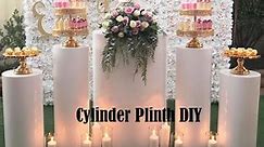 Cylinder Plinth DIY - Costs Less than 10$ // Pedestal Stand DIY // Cylinder Pillar DIY
