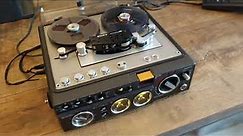 SONY TC-510-2 (1978) Portabe Reel to Reel recorder demonstration
