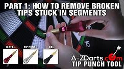 How to Remove Broken Tips From Your Soft Tip Dartboard - Part 1