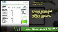 Locate Account Number and PIN