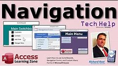Microsoft Access Switchboards and Navigation Forms. Why NOT To Use Them! Create Your Own Menu Forms